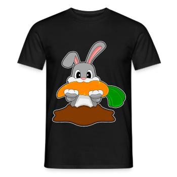 Rabbit Carrot - Men's T-Shirt - black - Front - AI Model Male 178 light (178cm)