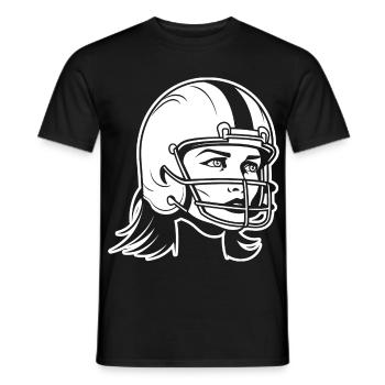 Joueur de football américain - T-shirt homme - noir - Devant - AI Model Male 178 light (178cm)