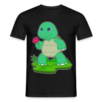 Fleur de tortue - T-shirt homme - noir - Devant - AI Model Male 178 light (178cm)
