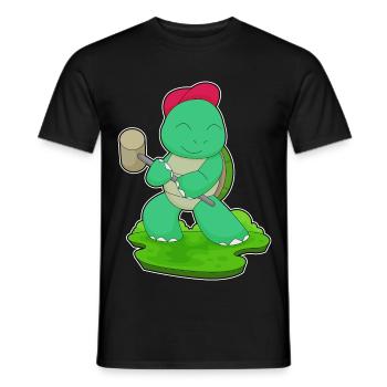 Schildkröte Handwerker Hammer Handwerk - Männer T-Shirt - Schwarz - Vorne - AI Model Male 178 light (178cm)