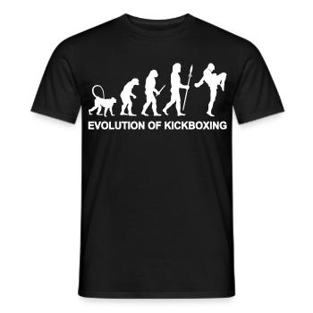 Entwicklung des Kickboxens - Männer T-Shirt - Schwarz - Vorne - AI Model Male 178 light (178cm)