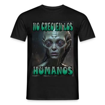 Ich glaube nicht an Menschen - Männer T-Shirt - Schwarz - Vorne - AI Model Male 178 light (178cm)