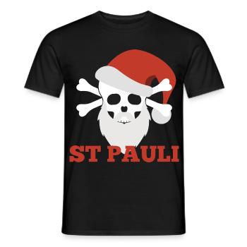 Noël de Sankt Pauli - T-shirt homme - noir - Devant - AI Model Male 178 light (178cm)
