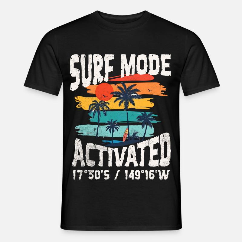 Surf mode activated Copy - Men's T-shirt - black