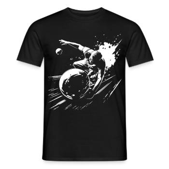 Graphiques de bowling - T-shirt homme - noir - Devant - AI Model Male 178 light (178cm)