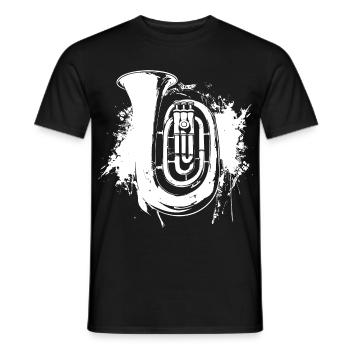 Tuba Graffiti - Men's T-Shirt - black - Front - AI Model Male 178 light (178cm)
