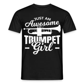 Trompettes Filles - T-shirt homme - noir - Devant - AI Model Male 178 light (178cm)