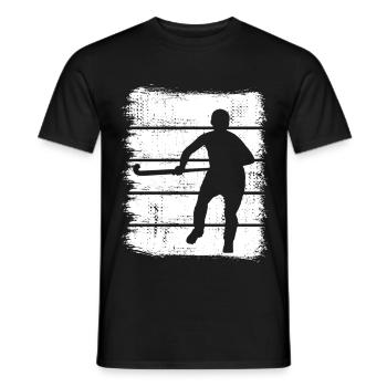 Joueurs de hockey sur gazon - T-shirt homme - noir - Devant - AI Model Male 178 light (178cm)