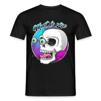 Mort de rire - T-shirt homme - noir - Devant - AI Model Male 178 light (178cm)