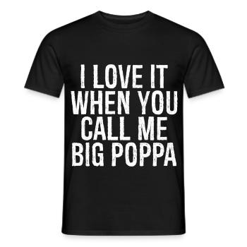 Ich liebe es, wenn du mich große nennst - Männer T-Shirt - Schwarz - Vorne - AI Model Male 178 light (178cm)