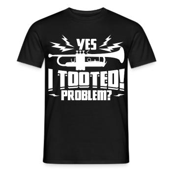 Trompeter Spruch - Männer T-Shirt - Schwarz - Vorne - AI Model Male 178 light (178cm)