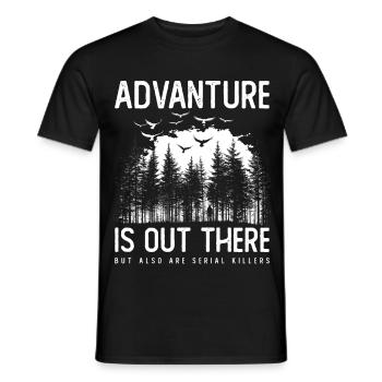 Crime Tueur en série Vrai crime Satire Randonnée - T-shirt homme - noir - Devant - AI Model Male 178 light (178cm)