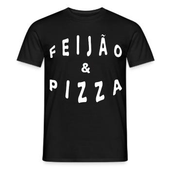 Italo Brasilianer Italiener Feijao &Pizza Geschenk - Männer T-Shirt - Schwarz - Vorne - AI Model Male 178 light (178cm)