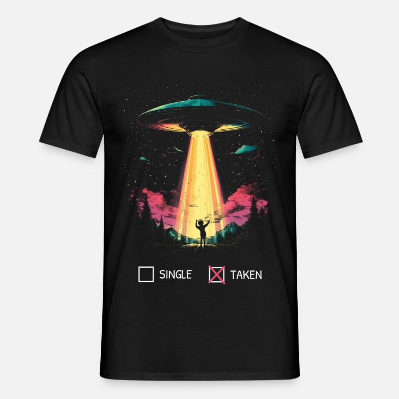 Pardonner la Saint-Valentin Alien-Funny Gift - T-shirt homme - noir
