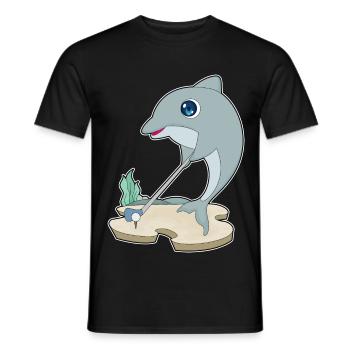 Dolphin Golf Golf Clubs - T-shirt homme - noir - Devant - AI Model Male 178 light (178cm)