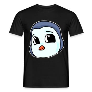 Pinguin Kopf Vogel Seevogel - Männer T-Shirt - Schwarz - Vorne - AI Model Male 178 light (178cm)