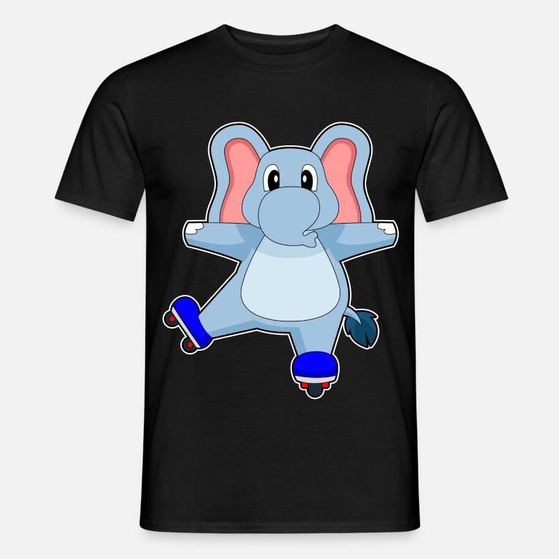 Elefant Inline skating roller skates - Men's T-Shirt - black