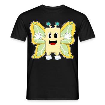 Beurre de papillon - T-shirt homme - noir - Devant - AI Model Male 178 light (178cm)