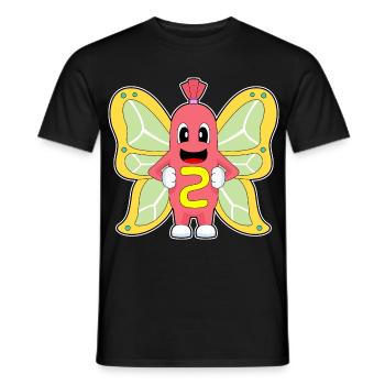 Butterfly Hot Dog - Men's T-Shirt - black - Front - AI Model Male 178 light (178cm)