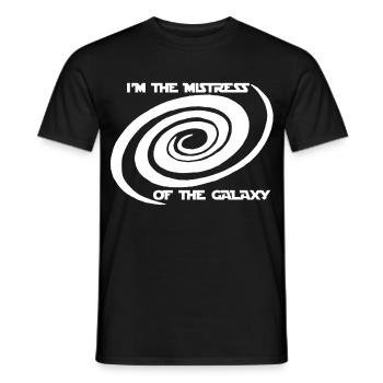 Maîtresse de la galaxie - T-shirt homme - noir - Devant - AI Model Male 178 light (178cm)