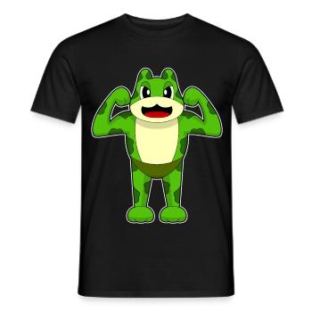Bodybuilder Grenouille Sport de Bodybuilding - T-shirt homme - noir - Devant - AI Model Male 178 light (178cm)
