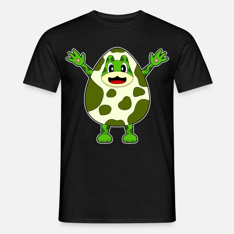 Frosch Ei - Männer T-Shirt - Schwarz