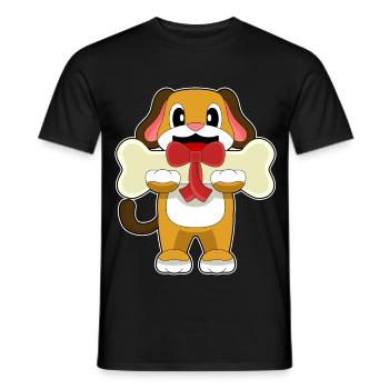 Os de chien - T-shirt homme - noir - Devant - AI Model Male 178 light (178cm)