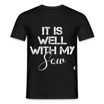 It is well with my sow - Men's T-Shirt - black - Front - AI Model Male 178 light (178cm)