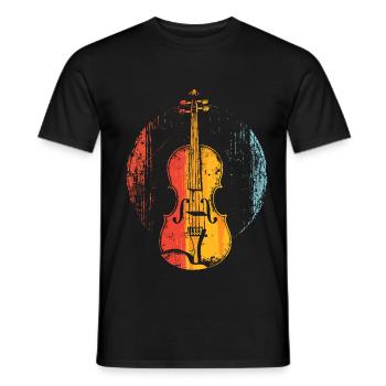 Violon Style BD - T-shirt homme - noir - Devant - AI Model Male 178 light (178cm)