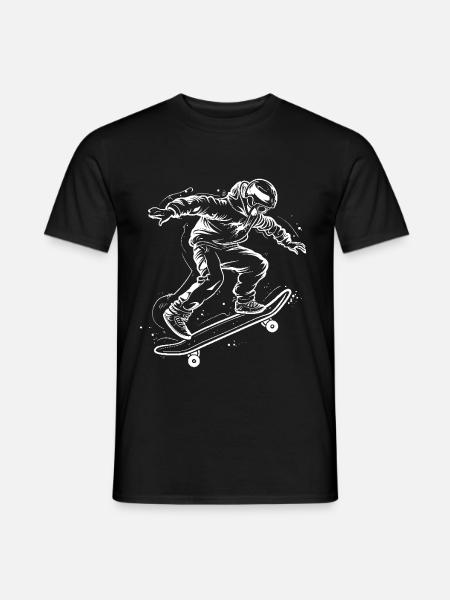 Skateboarder Sketch - Men's T-Shirt - black
