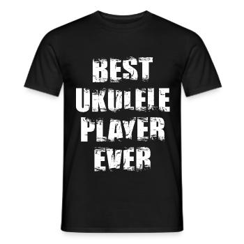 Bester Ukulele Spieler aller Zeiten - Männer T-Shirt - Schwarz - Vorne - AI Model Male 178 light (178cm)