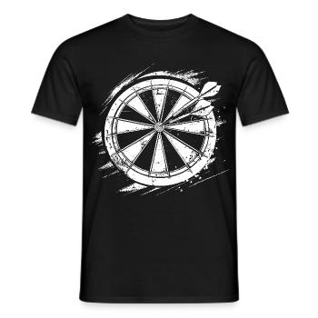 Croquis de fléchettes - T-shirt homme - noir - Devant - AI Model Male 178 light (178cm)