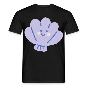 Ocean Shell - Men's T-Shirt - black - Front - AI Model Male 178 light (178cm)