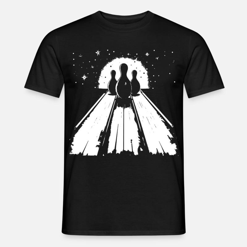 Bowling - Männer T-Shirt - Schwarz