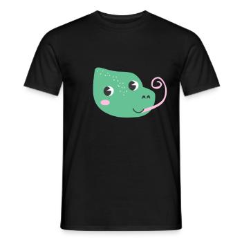 Erstaunliche Tropische Leguan - Männer T-Shirt - Schwarz - Vorne - AI Model Male 178 light (178cm)