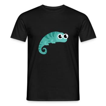 Einzigartiges und Wandelndes Chamäleon - Männer T-Shirt - Schwarz - Vorne - AI Model Male 178 light (178cm)
