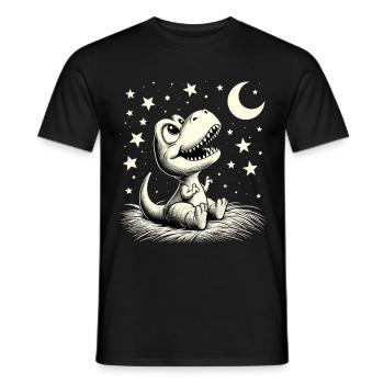 T-Rex Baby Dino Babydino Dinobaby Sterne Geschenk - Männer T-Shirt - Schwarz - Vorne - AI Model Male 178 light (178cm)