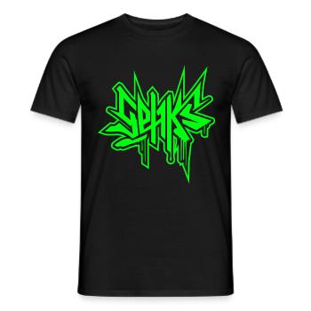 SEHKS VERT - T-shirt homme - noir - Devant - AI Model Male 178 light (178cm)