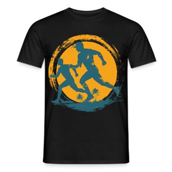 Marathonien - T-shirt homme - noir - Devant - AI Model Male 178 light (178cm)