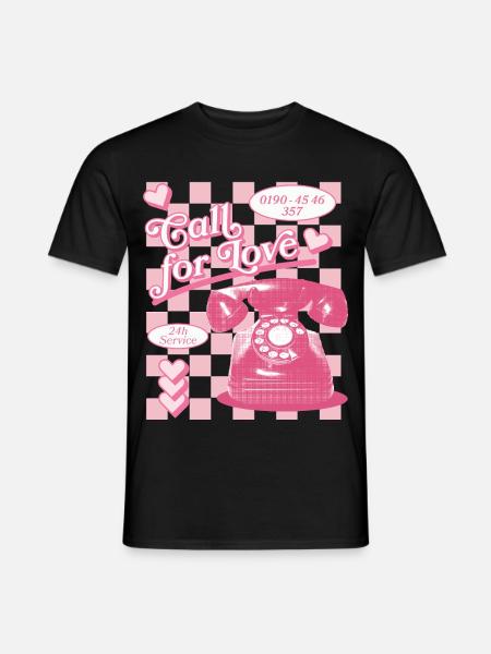 Call for Love Hotline Aesthetics - Men's T-Shirt - black