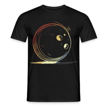 Bowling Retro Look - Männer T-Shirt - Schwarz - Vorne - AI Model Male 178 light (178cm)