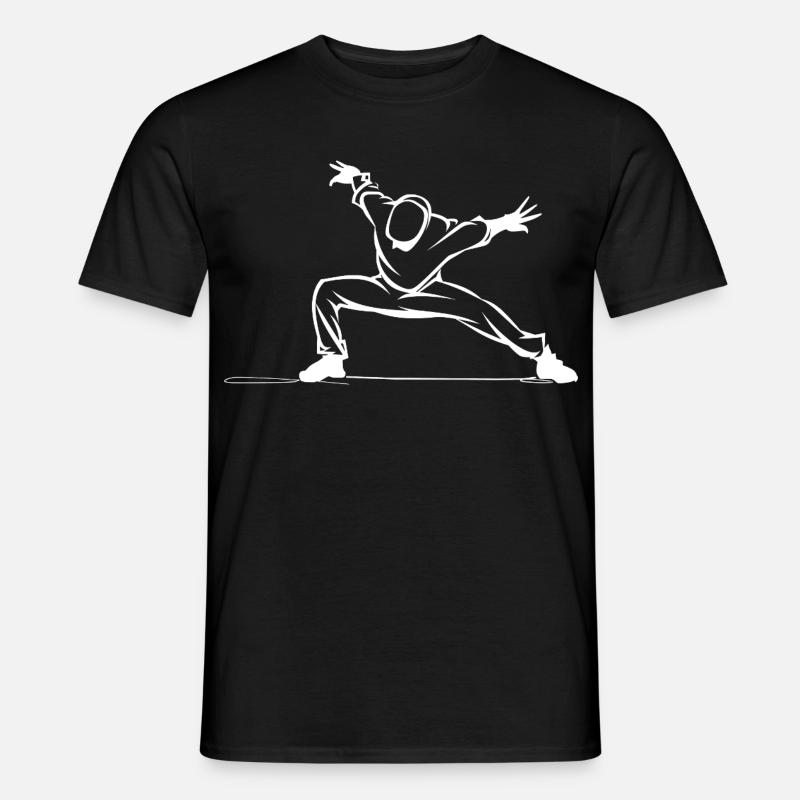 Breakdancer Zeichnung - Männer T-Shirt - Schwarz