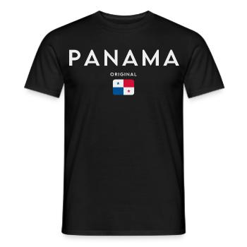 Panamanian flag, Panamanian pride - Men's T-Shirt - black - Front - AI Model Male 178 light (178cm)