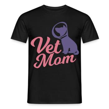 Veterinary Mother - Men's T-Shirt - black - Front - AI Model Male 178 light (178cm)
