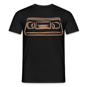 VHS Kassette - Männer T-Shirt - Schwarz - Vorne - AI Model Male 178 light (178cm)