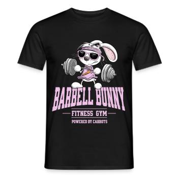 Bunny Fitness haltérophilie Dicton d’haltérophilie - T-shirt homme - noir - Devant - AI Model Male 178 light (178cm)