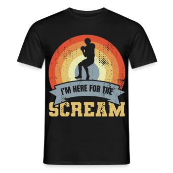 American Football Joke - Men's T-Shirt - black - Front - AI Model Male 178 light (178cm)