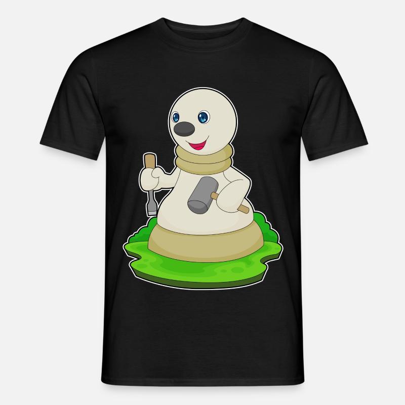 Schachfigur Bauer Schach - Männer T-Shirt - Schwarz