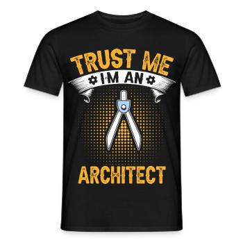 Architekten Vertrauen Sie mir Technisches Design - Männer T-Shirt - Schwarz - Vorne - AI Model Male 178 light (178cm)