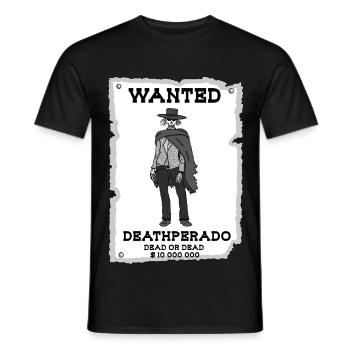 Cowboy squelette - T-shirt homme - noir - Devant - AI Model Male 178 light (178cm)